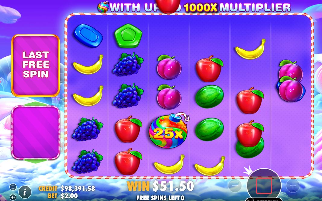 Free Spins där varje tumble-kedja räknas ihop